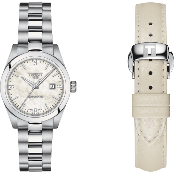 TISSOT 天梭 T-My Lady 真鑽女士機械腕錶 29.3mm T1320071111600