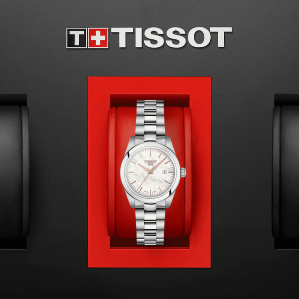 TISSOT 天梭 T-My Lady 珍珠貝女士腕錶 29.3mm T1320101111100