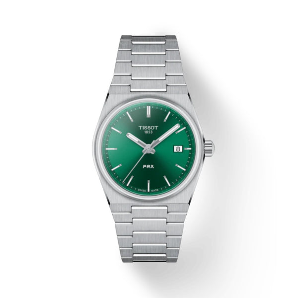 TISSOT 天梭 PRX 石英腕錶綠面 35mm T1372101108100