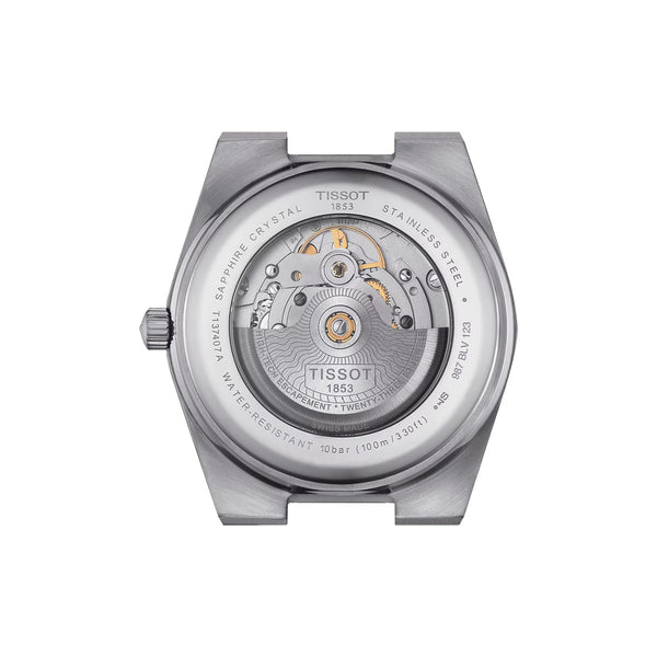 TISSOT 天梭 PRX 系列80小時自動款機械腕錶藍面膠帶款 40mm T1374071704100