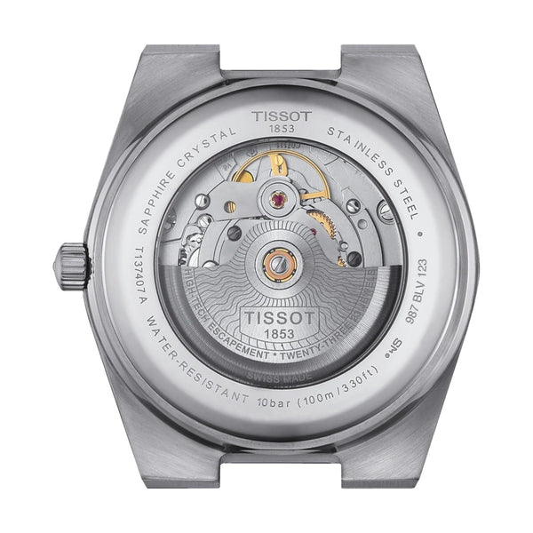 TISSOT 天梭 PRX Powermatic 80 機械腕錶 18k玫瑰金錶圈藍面 T9314074104100