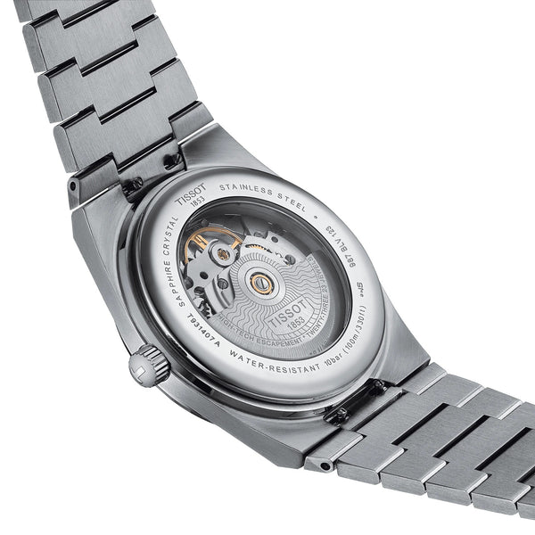 TISSOT 天梭 PRX Powermatic 80 機械腕錶 18k玫瑰金錶圈 T9314074129100
