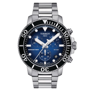 TISSOT SEASTAR 1000 天梭海星系列計時300米石英潛水錶 45.5mm T1204171104101 - 新萬國鐘錶