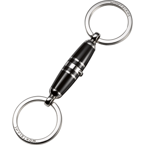 大班系列雙金屬環/黑色樹脂鑰匙扣 U0114565