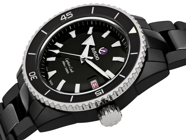 RADO 雷達錶 Captain Cook 庫克船長300米高科技陶瓷潛水腕錶 43mm R32129152