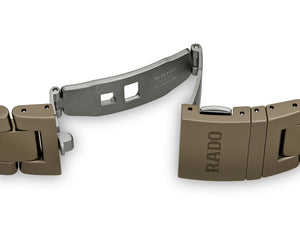 RADO 雷達錶 Captain Cook 庫克船長300米高科技啞光橄欖綠陶瓷潛水腕錶 43mm R32130312