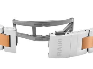 RADO 雷達錶 Captain Cook 庫克船長300米PVD玫瑰金藍面陶瓷潛水腕錶 42mm R32137203