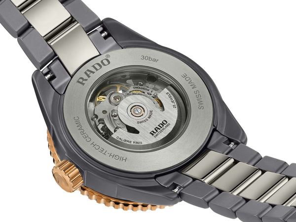 RADO 雷達錶 Captain Cook 庫克船長高科技陶瓷鏤空潛水腕錶 43mm R32148162
