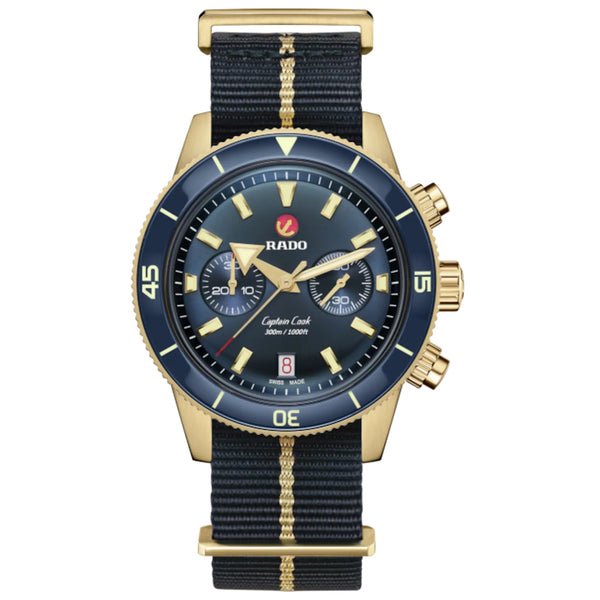 RADO 雷達錶 Captain Cook Bronze 庫克船長系列青銅計時腕錶 43mm R32146208
