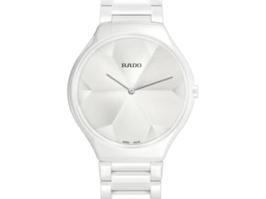 RADO True Thinline 雷達真薄系列世界花園特別版白陶瓷石英錶 39mm R27007032 - 新萬國鐘錶