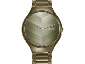 RADO True Thinline 雷達真薄系列世界花園特別版綠陶瓷石英錶 39mm R27121302 - 新萬國鐘錶