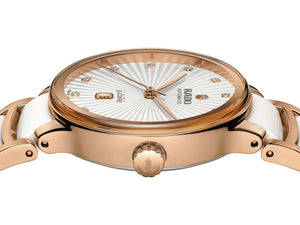 RADO 雷達錶 Centrix 晶萃系列鑲鑽PVD玫瑰金機械腕錶 30.5 mm R30019744