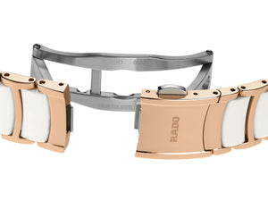 RADO 雷達錶 Centrix 晶萃系列鑲鑽PVD玫瑰金機械腕錶 30.5 mm R30019744