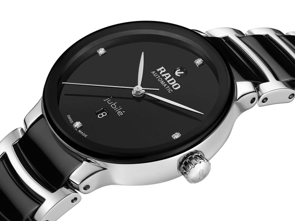 RADO 雷達錶 Centrix 晶萃系列鑲鑽機械腕錶 30.5 mm R30020712