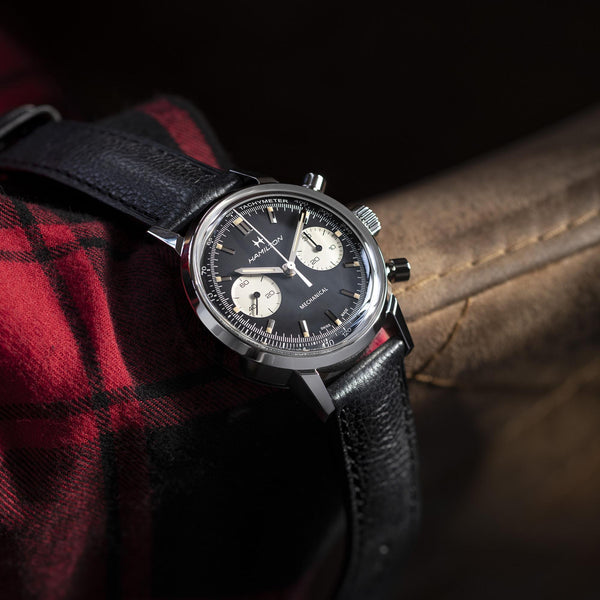 Hamilton 漢米爾頓美國經典熊貓自動計時碼錶 Intra-Matic 手上鍊計時機械錶 40mm H38429730