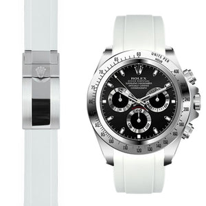 EVEREST錶帶 ROLEX DAYTONA 116500LN 116503 16520 116520 橡膠錶帶摺疊扣