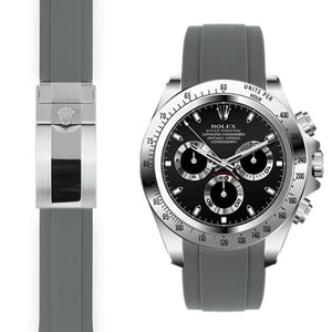 EVEREST錶帶 ROLEX DAYTONA 116500LN 116503 16520 116520 橡膠錶帶摺疊扣