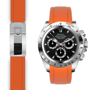 EVEREST錶帶 ROLEX DAYTONA 116500LN 116503 16520 116520 橡膠錶帶摺疊扣