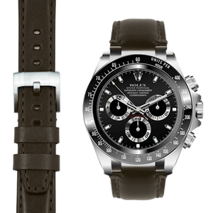 EVEREST錶帶 STEEL END LINK LEATHER STRAP 不鏽鋼錶耳節皮革錶帶