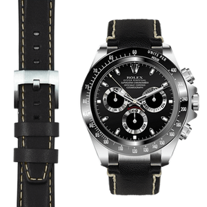 EVEREST錶帶 STEEL END LINK LEATHER STRAP 不鏽鋼錶耳節皮革錶帶