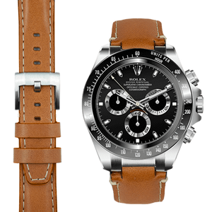 EVEREST錶帶 STEEL END LINK LEATHER STRAP 不鏽鋼錶耳節皮革錶帶