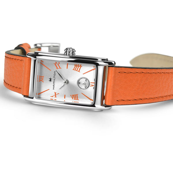 Hamilton 漢米爾頓 美國經典系列石英女士皮革方形腕錶 H11221851