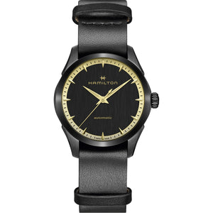 Hamilton 漢米爾頓 Jazzmaster 爵士系列黑金配色機械腕錶 36mm H32255730