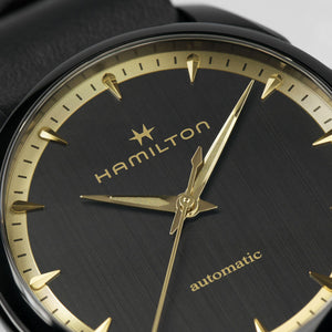 Hamilton 漢米爾頓 Jazzmaster 爵士系列黑金配色機械腕錶 36mm H32255730