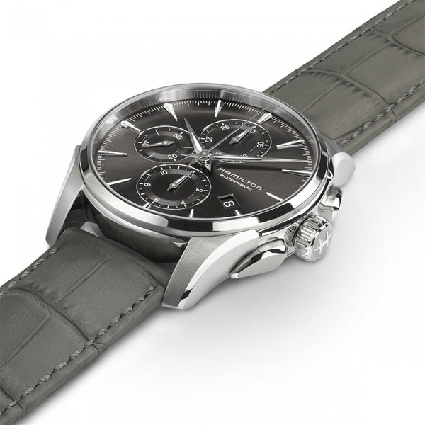 Hamilton 漢米爾頓 Jazzmaster 爵士系列自動上鍊計時機械腕錶 42mm H32586881 - 新萬國鐘錶