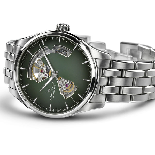 HAMILTON 漢米爾頓 JAZZMASTER 爵士系列 OPEN HEART 80小時自動腕錶 40mm H32675160