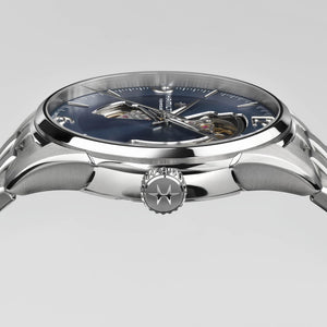 HAMILTON 漢米爾頓 JAZZMASTER 爵士系列 OPEN HEART 80小時自動腕錶 42mm H32705141 - 新萬國鐘錶