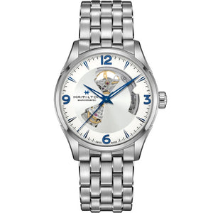 HAMILTON漢米爾頓 JAZZMASTER爵士系列OPEN HEART 80小時自動腕錶 H32705152