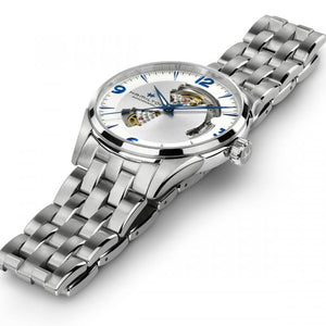 HAMILTON漢米爾頓 JAZZMASTER爵士系列OPEN HEART 80小時自動腕錶 H32705152