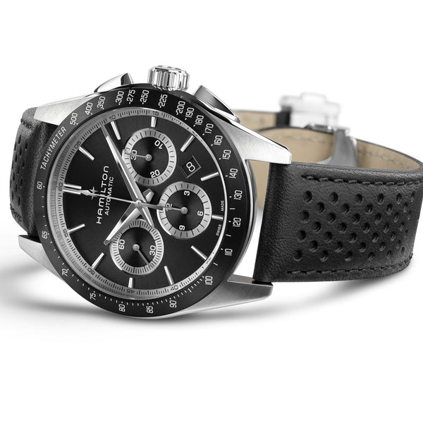 Hamilton 漢米爾頓 Jazzmaster 爵士系列Performer機械計時腕錶 42mm H36606730