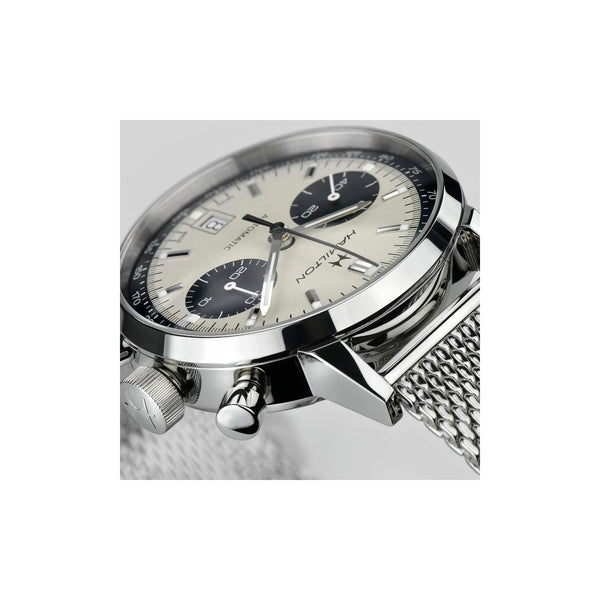 Hamilton 漢米爾頓美國經典熊貓腕錶 Intra-Matic Chrono H38416111