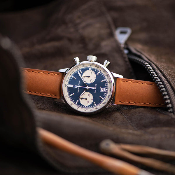Hamilton 漢米爾頓美國經典系列熊貓腕錶 Intra-Matic Chrono H38416541