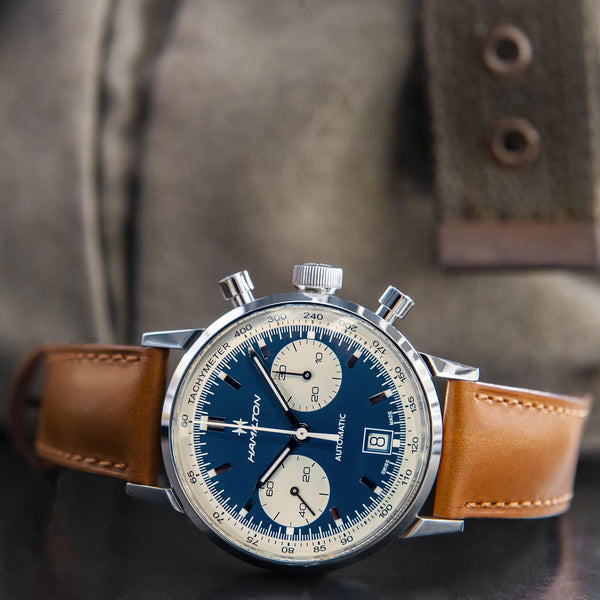 Hamilton 漢米爾頓美國經典系列熊貓腕錶 Intra-Matic Chrono H38416541
