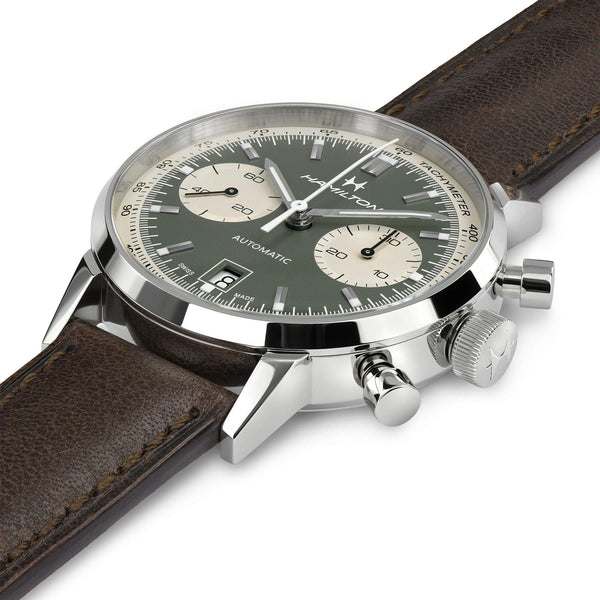 Hamilton 漢米爾頓 Intra-Matic 美國經典系列自動上鍊計時碼錶腕錶 40mm H38416560