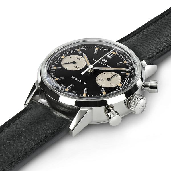 Hamilton 漢米爾頓美國經典熊貓自動計時碼錶 Intra-Matic 手上鍊計時機械錶 40mm H38429730