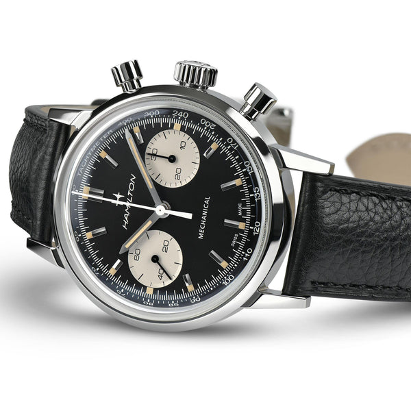 Hamilton 漢米爾頓美國經典熊貓自動計時碼錶 Intra-Matic 手上鍊計時機械錶 40mm H38429730