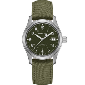 Hamilton 漢米爾頓 Khaki Field 卡其野戰手上鏈機械錶 38mm H69439363 - 新萬國鐘錶