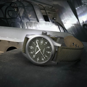 Hamilton 漢米爾頓 Khaki Field 卡其野戰手上鏈機械錶 38mm H69439363 - 新萬國鐘錶