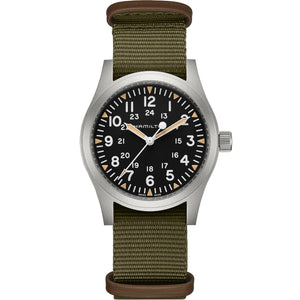 Hamilton 漢米爾頓 Khaki Field 卡其野戰手上鏈機械錶 42mm H69529933 - 新萬國鐘錶
