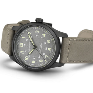 Hamilton 漢米爾頓 Khaki Field 卡其野戰鈦金屬機械腕錶 38mm H70215880 - 新萬國鐘錶