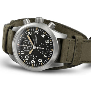 Hamilton 漢米爾頓 Khaki Field 卡其野戰自動機械計時碼錶 44mm H71706830 - 新萬國鐘錶