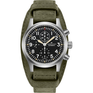 Hamilton 漢米爾頓 Khaki Field 卡其野戰自動機械計時碼錶 44mm H71706830 - 新萬國鐘錶
