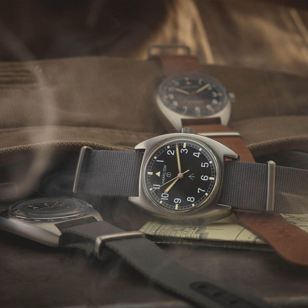 Hamilton 漢米爾頓 Pilot Pioneer 卡其航空系列手上鏈機械腕錶 36mm H76419531
