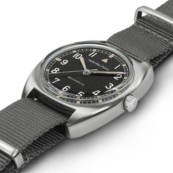 Hamilton 漢米爾頓 Pilot Pioneer 卡其航空系列手上鏈機械腕錶 36mm H76419931