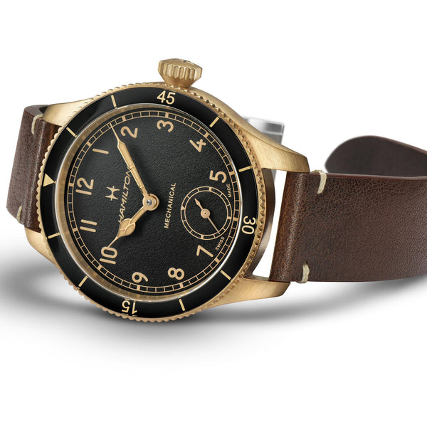 Hamilton 漢米爾頓 Pilot Pioneer Bronze 卡其航空系列 青銅手上鏈 43mm H76709530