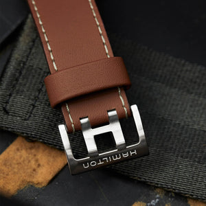 Hamilton 漢米爾頓 X-Wind 卡其航空系列不銹鋼機械飛行計時碼錶 44mm H77616533